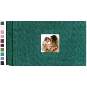 Small Photo Album 4x6 100 Photos Linen Cover Picture Photo Book for Family Wedding Anniversary Baby Vacation Photo Storage 1