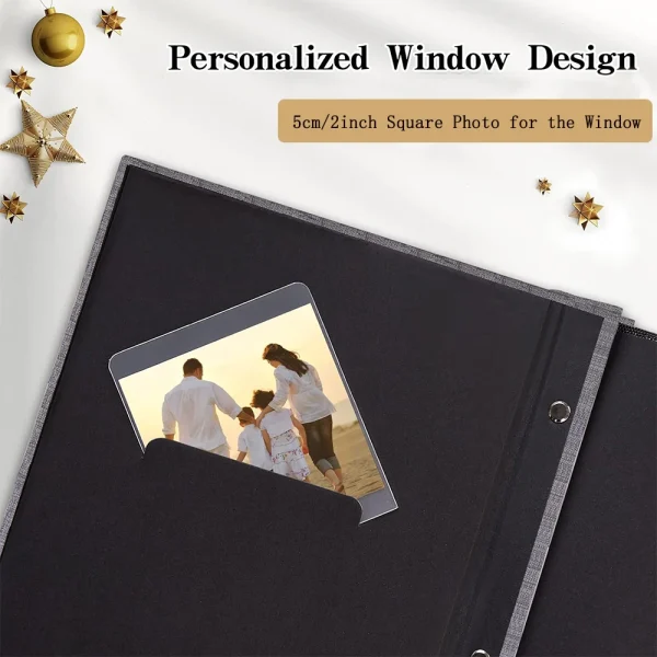 Small Photo Album 4x6 100 Photos Linen Cover Picture Photo Book for Family Wedding Anniversary Baby Vacation Photo Storage 3