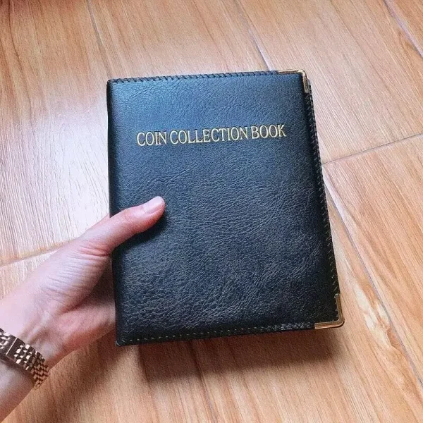 120/360 Pockets Coin Collection Book 10/20 Pages Coin Collection Holder Album Commemorative Coin Organizer Storage 3