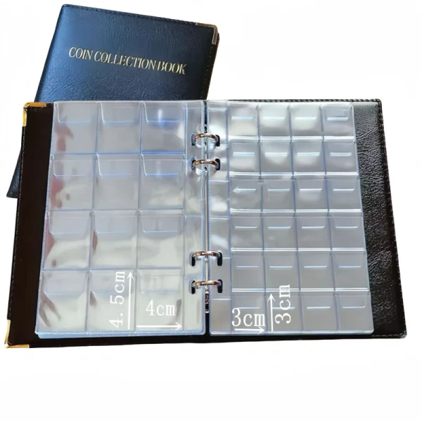 120/360 Pockets Coin Collection Book 10/20 Pages Coin Collection Holder Album Commemorative Coin Organizer Storage 6