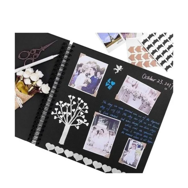 1 Pcs Photo Albums ScrapbookDIY Craft Album Scrapbooking Picture Album for Wedding Anniversary Gifts Memory Books 2