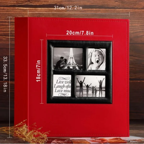 Album 4x6 500 Pocket Photos,Large Capacity Family Wedding Album Holds 500 Horizontal and Vertical Photos 2