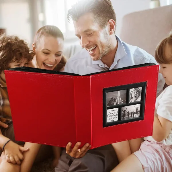 Album 4x6 500 Pocket Photos,Large Capacity Family Wedding Album Holds 500 Horizontal and Vertical Photos 3