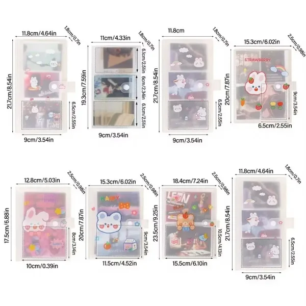 3/4/5/6/7 Inch 80/160 Slots Transparent Photo Album Idol Photocard Holder Collect Book Creative Photo Albums Picture Card Holder 6