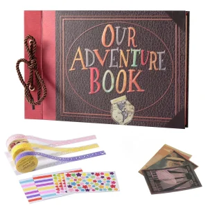 Handmade DIY Album Paste Vintage Tether Album Our Adventure Book Up Family Scrapbook Photo Album SP403 1
