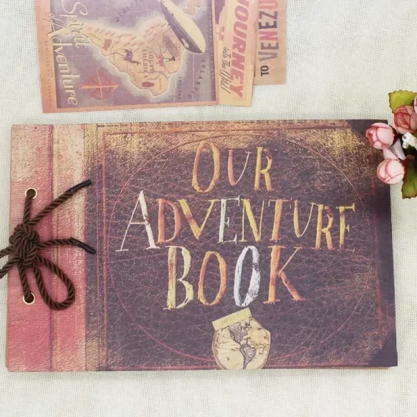 Handmade DIY Album Paste Vintage Tether Album Our Adventure Book Up Family Scrapbook Photo Album SP403 3