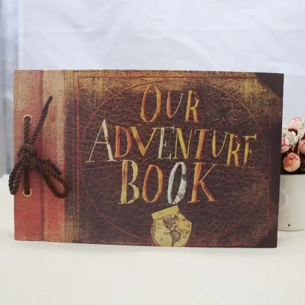 Handmade DIY Album Paste Vintage Tether Album Our Adventure Book Up Family Scrapbook Photo Album SP403 5