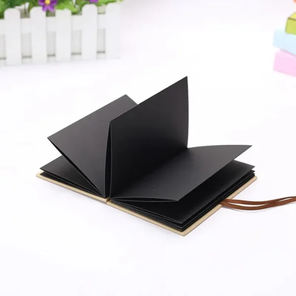 1Pcs 6/8Inch Folding DIY Photo Album Hand Made Hardcover A4 Paste Type Kraft Paper Wedding Anniversary Scrapbook Photo Album 6