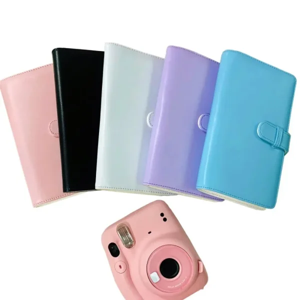 108 Pockets Instant Camera Photo Album Suede Surface PU Leather 3 Inch Pictures Storage Case for Fujifilm Instax mini 11/9/EVO 3