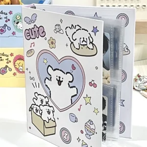 A5 INS 3-inch Small Card Storage Cartoon Puppy Photo Album Binder Photocard Collection Books Loose-leaf Idol Photocard Holder 1