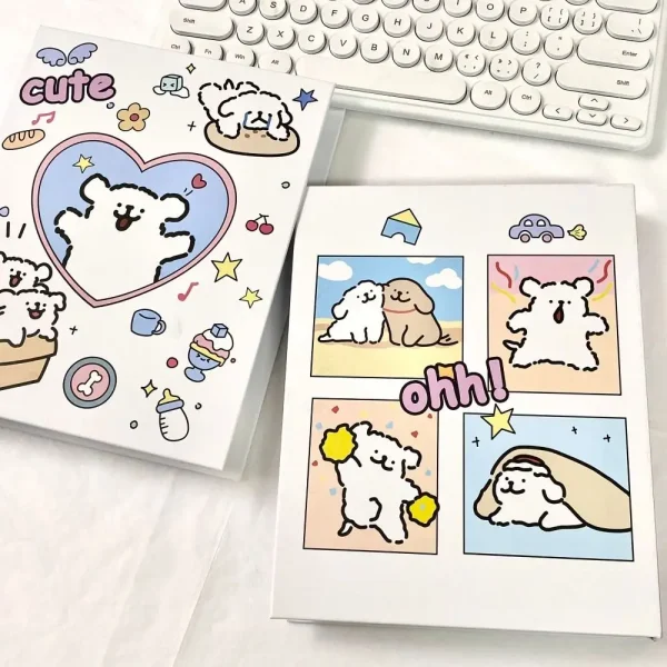 A5 INS 3-inch Small Card Storage Cartoon Puppy Photo Album Binder Photocard Collection Books Loose-leaf Idol Photocard Holder 2