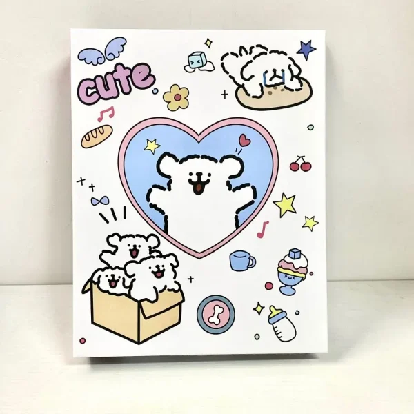 A5 INS 3-inch Small Card Storage Cartoon Puppy Photo Album Binder Photocard Collection Books Loose-leaf Idol Photocard Holder 5