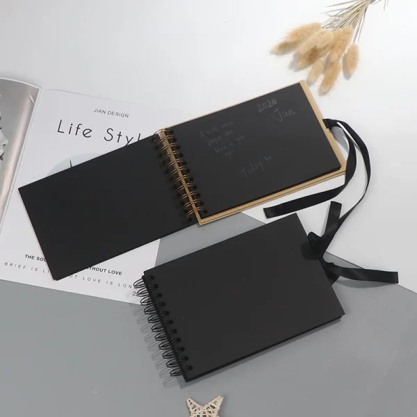 Photo Albums 30 Black Pages Memory Books A4 Craft Paper DIY Scrapbooking Picture 4