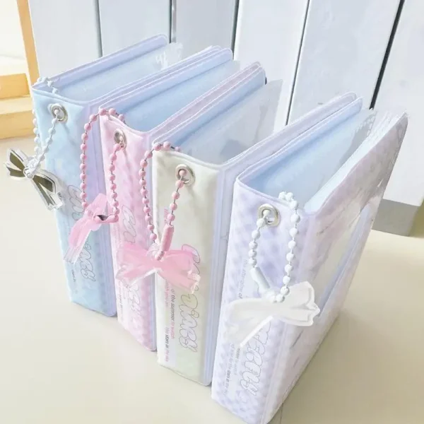 Photocard Binder Album Heart Hollow Photo Card Holder Collector Book 40 Pockets Water Resistant Trendy Small Card Binder Fashion 3