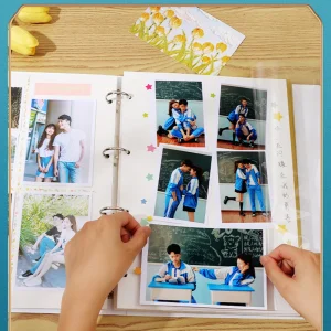 Loose-leaf Photo Album Large Capacity 30/40 Pages DIY Self Adhesive Commemorative Photo Storage Scrapbook Family Memory Book 1