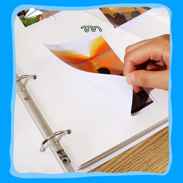 Loose-leaf Photo Album Large Capacity 30/40 Pages DIY Self Adhesive Commemorative Photo Storage Scrapbook Family Memory Book 4