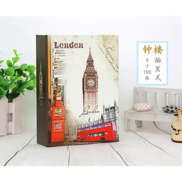 Family 6 Inch 100 Photos 4R Image Art Photo Albums Interstitial Album Classic Retro Photo Album Collection Home Decoration New 5