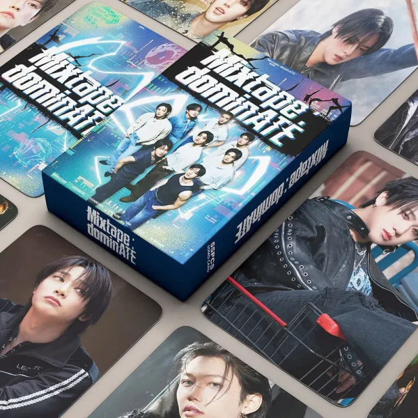 55pcs/box Kpop Photo album MIXTAPE Hyunjin Felix Lee Know Lomo Cards Photocards Fans Collcetion High Quality HD Postcar 2