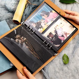 6 Inch Self  Adhesive Photo Album Vintage Couple DIY Card Album Storage Record Scrapbook for Wedding Anniversary Memory Books 1