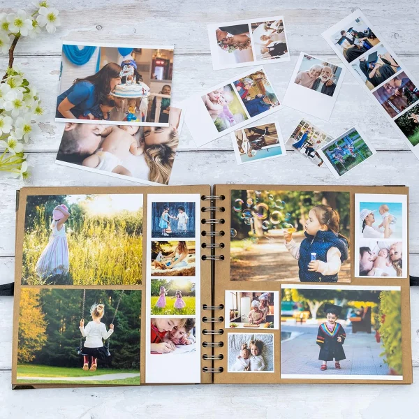 1 Pc DIY Craft Album Scrapbooking Paper Picture Album for Wedding Anniversary Gifts Photo Albums Scrapbook Folding Page DIY Albu 5
