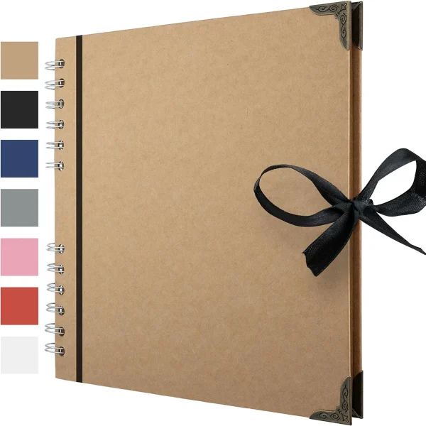 1 Pc DIY Craft Album Scrapbooking Paper Picture Album for Wedding Anniversary Gifts Photo Albums Scrapbook Folding Page DIY Albu 6