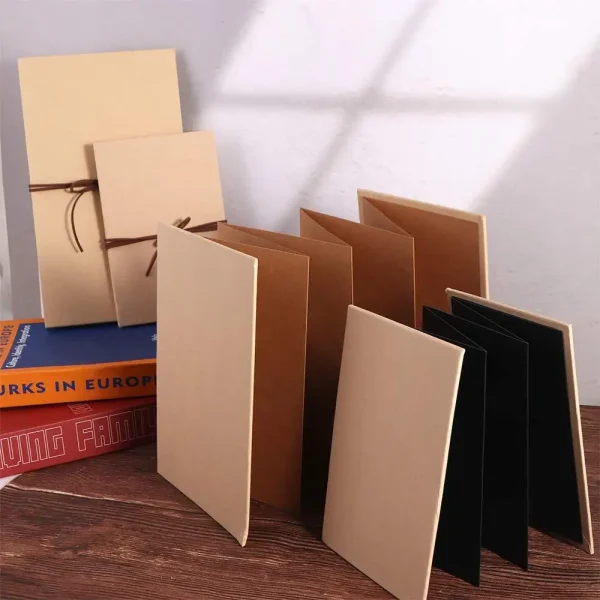 Creative Folding Accordion Photo Album Gift Kraft Paper Photocard Surprised Photo Book 10 Page Graffiti DIY Surprise Gift Couple 3