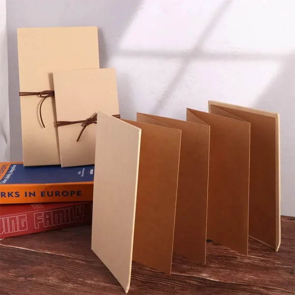 Creative Folding Accordion Photo Album Gift Kraft Paper Photocard Surprised Photo Book 10 Page Graffiti DIY Surprise Gift Couple 5
