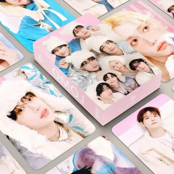 55pcs/set Kpop Photo album SKZ'S Clock Lee Know Hyunjin Changbin Lomo Cards Photocards Fans Collcetion High Quality HD Postcar 1