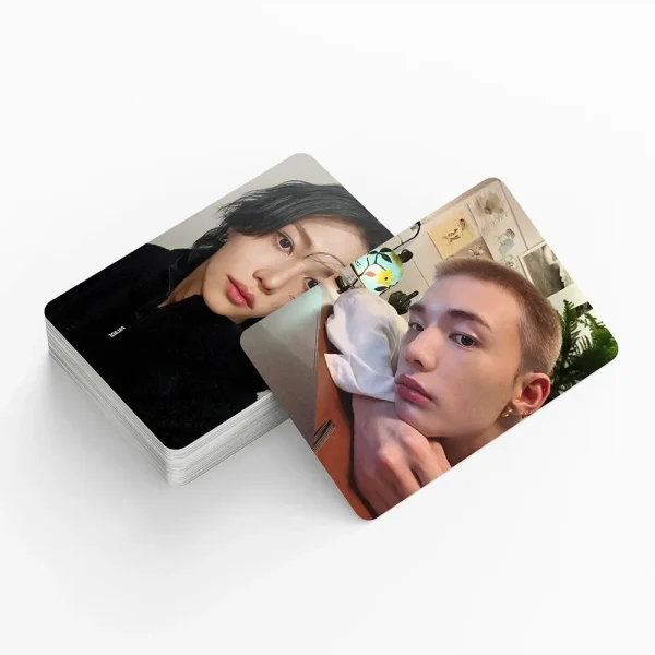 55pcs/set Kpop Photo album SKZ'S Clock Lee Know Hyunjin Changbin Lomo Cards Photocards Fans Collcetion High Quality HD Postcar 5