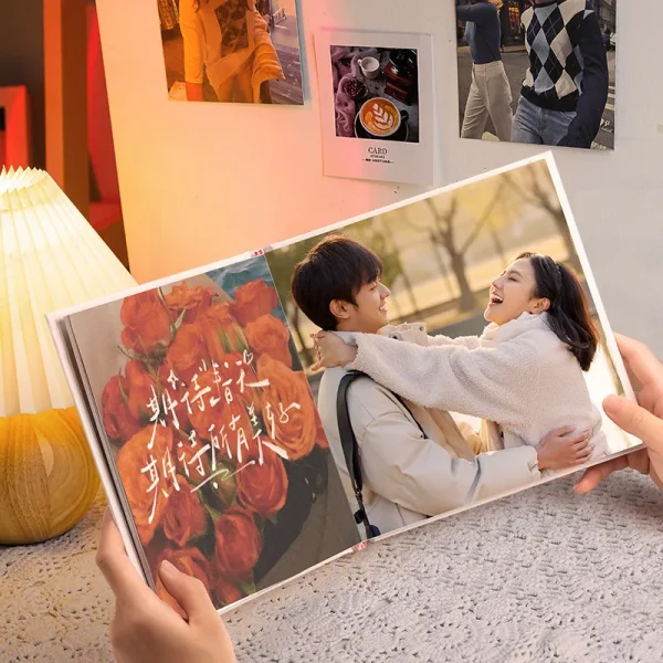 8inch Hard Covers Photo Album Personal Customize Scrapbook Photo book for Graduation, Couples, Baby, Bestie, and Birthday Gifts 2