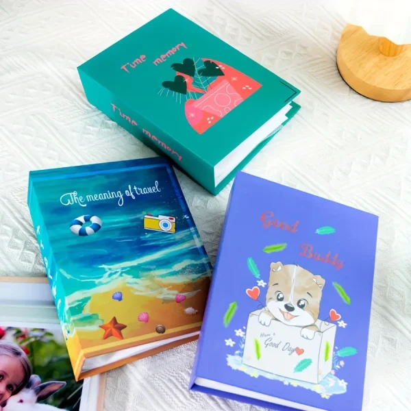 The elegant Fresh and Minimalist Modern Style Photo Album, with its compact 6-inch size and ample 100 slots. 4