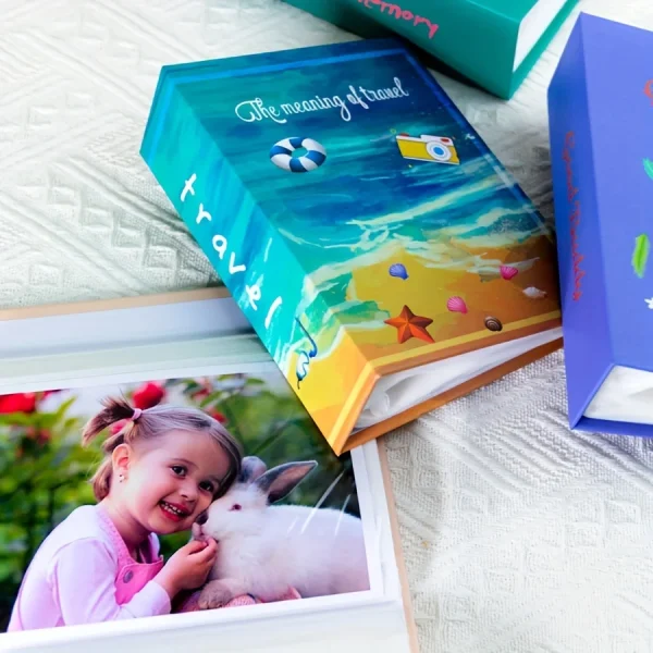 The elegant Fresh and Minimalist Modern Style Photo Album, with its compact 6-inch size and ample 100 slots. 6