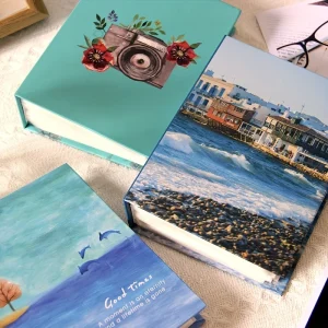 100-Photo 6-Inch Straight Scenic Paper Photo Albums - Beautiful Travel and Nature Themes for Memory Preservation - Durable Paper 1