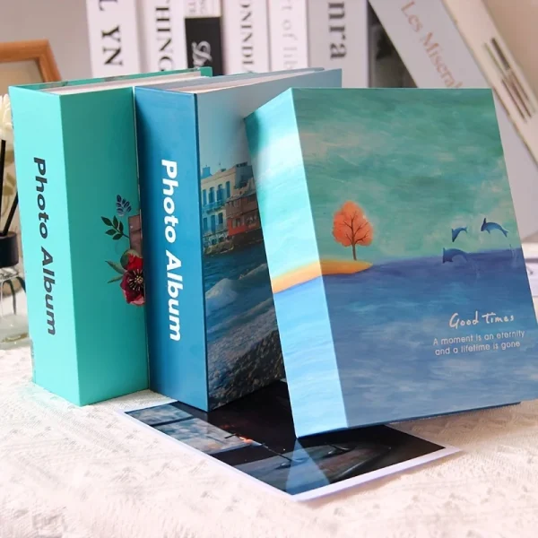 100-Photo 6-Inch Straight Scenic Paper Photo Albums - Beautiful Travel and Nature Themes for Memory Preservation - Durable Paper 3
