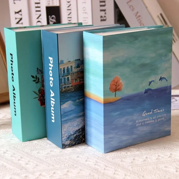 100-Photo 6-Inch Straight Scenic Paper Photo Albums - Beautiful Travel and Nature Themes for Memory Preservation - Durable Paper 5