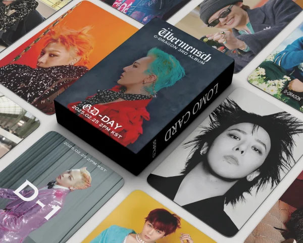 55pcs/box Kpop Photo album G-Dragon Übermensch POWER Lomo Cards Photocards for Fans Collcetion High Quality HD Postcar Gifts 1
