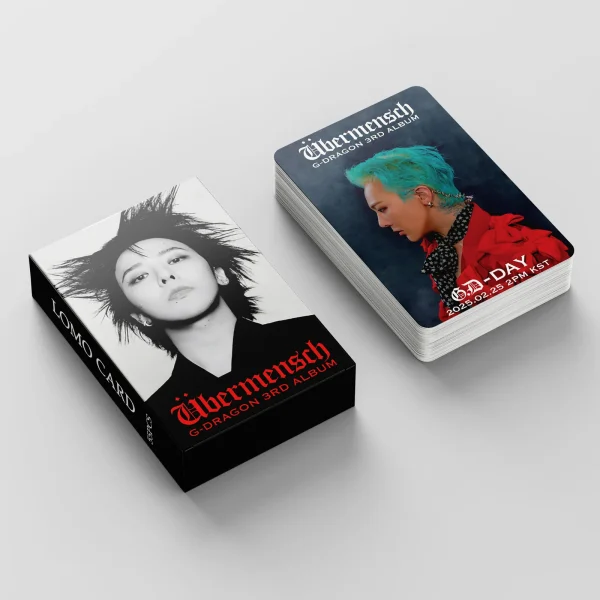 55pcs/box Kpop Photo album G-Dragon Übermensch POWER Lomo Cards Photocards for Fans Collcetion High Quality HD Postcar Gifts 3