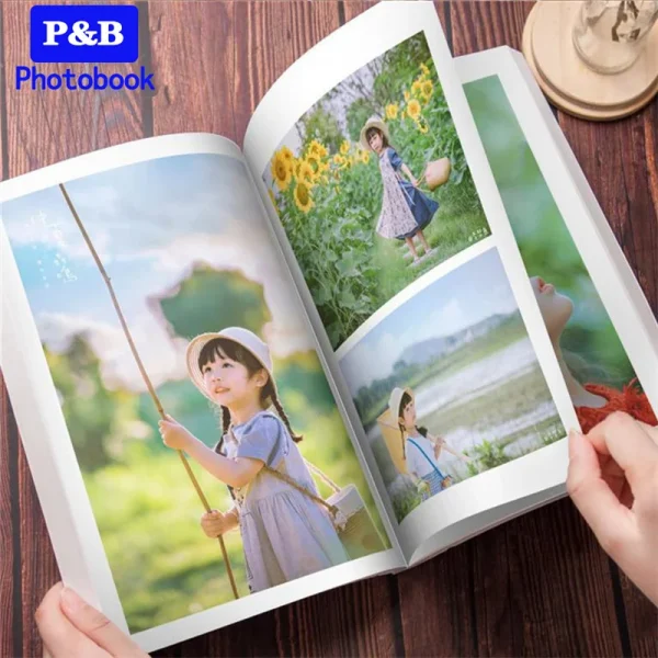 12inch DIY customized photo to Photobook album souvenir book for couple wedding Graduation travel presents birthday gift 3