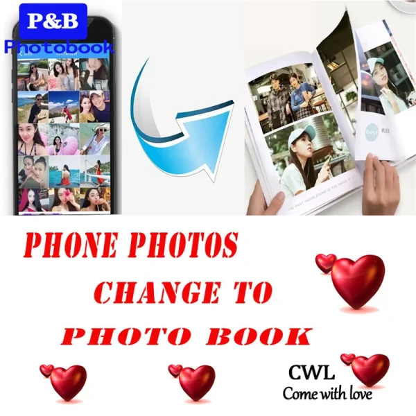 12inch DIY customized photo to Photobook album souvenir book for couple wedding Graduation travel presents birthday gift 6