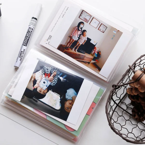 Simple A6 40 Pages Photo Album Small Card Travel Postcard Polaroid Kpop Handbook Stickers Storage Book Interleaf Type Organiser 2