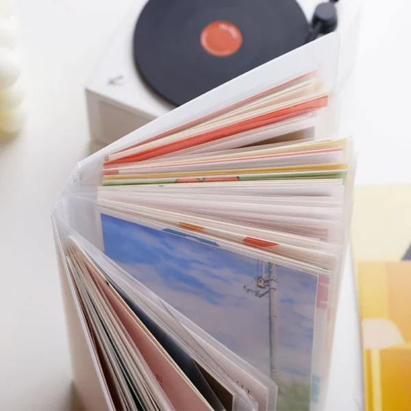 Simple A6 40 Pages Photo Album Small Card Travel Postcard Polaroid Kpop Handbook Stickers Storage Book Interleaf Type Organiser 3