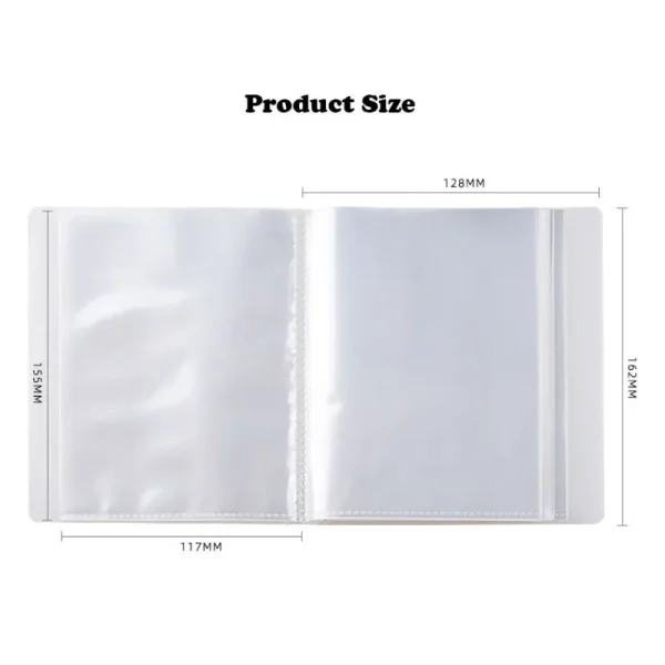 Simple A6 40 Pages Photo Album Small Card Travel Postcard Polaroid Kpop Handbook Stickers Storage Book Interleaf Type Organiser 6