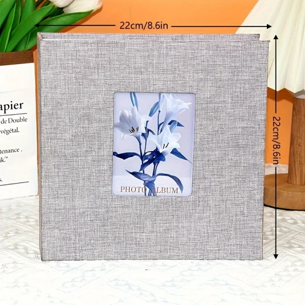 6-inch 100-sheet insert-style mini photo album with large capacity for family photo collections and couple commemorative albums. 2