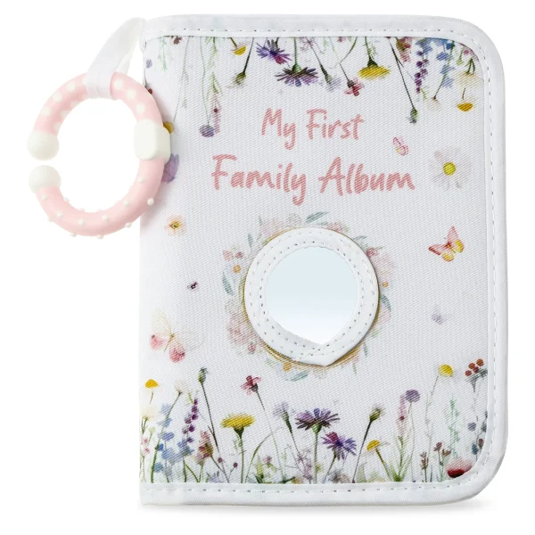 Baby Photo Album with Hook Mirror Newborn First Family Photo Album for Baby Hold 17 Photo Present for Newborn Family 2