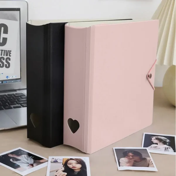 A5 Starlight Macaron Color Album Photocard Binder INS Girl Heart 3Inch Album Interstitial Small Card Storage Book Stationery 2