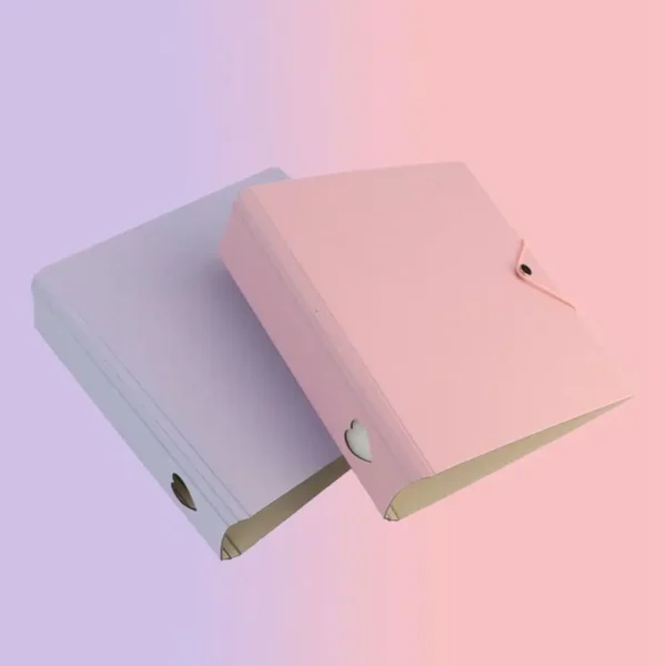 A5 Starlight Macaron Color Album Photocard Binder INS Girl Heart 3Inch Album Interstitial Small Card Storage Book Stationery 5
