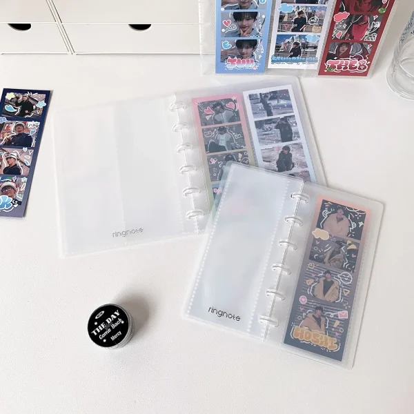 Clear Photo Booth Frames - Photo Booth Album For 2x6 Inch Photo Strips Wedding Album 2 x 6 Bookmark Holder 20 Pages Photos 4