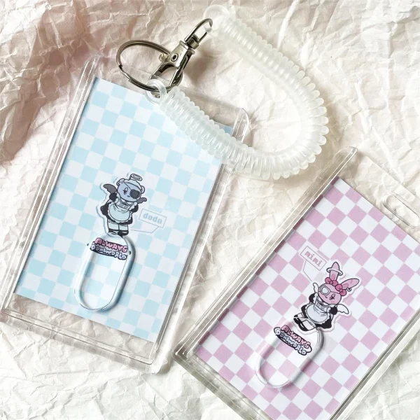 Ins Photocard Holder Idol Photo Protector Photo Binder Idol Photo Sleeves Holder Pearl Keychain Student Stationery Supplies 5