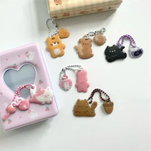 Korean Idol Mini Photo Album Pendant Cute Small Pendant Rabbit Tiger Cat Bear Squirrel Album Pendant 1