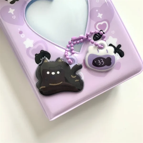 Korean Idol Mini Photo Album Pendant Cute Small Pendant Rabbit Tiger Cat Bear Squirrel Album Pendant 3
